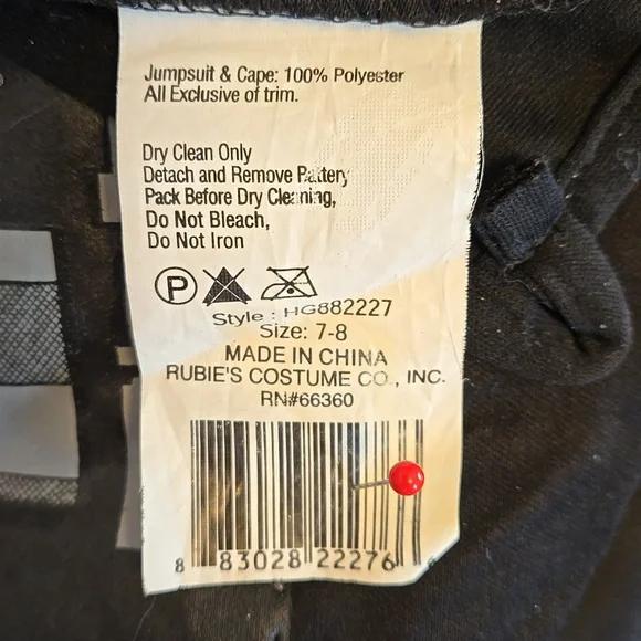 Rubies Darth Vader kids costume Sz M - Picture 10 of 11